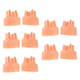 Max 10 Pieces Gel Toe Sleeves Bunion Cushions Corns Protectors Cap Pad Skin