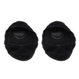 Max 2 Pieces Breathable Gel Non Slip Invisible Socks Low Cut Shoe Liners Black