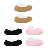 Max 2 Pieces Breathable Gel Non Slip Invisible Socks Low Cut Shoe Liners Black
