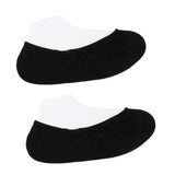 Max 2 Pieces Breathable Gel Non Slip Invisible Socks Low Cut Shoe Liners Black