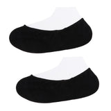 Max 2 Pieces Breathable Gel Non Slip Invisible Socks Low Cut Shoe Liners Black