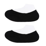 Max 2 Pieces Breathable Gel Non Slip Invisible Socks Low Cut Shoe Liners Black