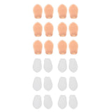 Max 6 Pairs Little Toe Protector Bunion Toe Separator Toe Guard Corrector White