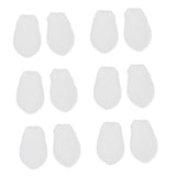 Max 6 Pairs Little Toe Protector Bunion Toe Separator Toe Guard Corrector White