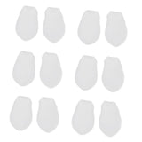 Max 6 Pairs Little Toe Protector Bunion Toe Separator Toe Guard Corrector White