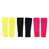 Max 2 Pieces Outdoor Compression Socks Calf Sleeve Shin Splint Support Wrap Black