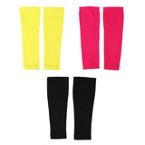 Max 2 Pieces Outdoor Compression Socks Calf Sleeve Shin Splint Support Wrap Black