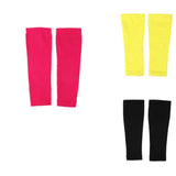 Max 2 Pieces Outdoor Compression Socks Calf Sleeve Shin Splint Support Wrap Black