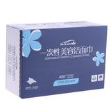 Max Maxb Cotton Disposable Face Towel Makeup Remover Wipe Travel Washcloth 40 Pieces