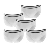 Max Maxb 5 Pieces Adults Disposable Briefs Travel Men One Time Underwear L White