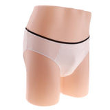 Max Maxb 5 Pieces Adults Disposable Briefs Travel Men One Time Underwear L White