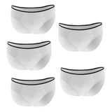 Max Maxb 5 Pieces Adults Disposable Briefs Travel Men One Time Underwear XL White