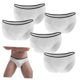 Max Maxb 5 Pieces Adults Disposable Briefs Travel Men One Time Underwear XL White