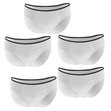Max Maxb 5 Pieces Adults Disposable Briefs Travel Men One Time Underwear XL White