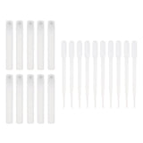 10 Pieces Empty Refillable Makeup Perfume Roll On Bottles with Pipettes 10ml