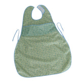 Max Adult Reusable Eating Bibs Elderly Disability Aid Apron with Catch Pocket Green