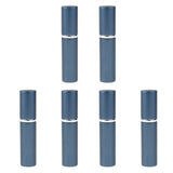 Max 6 Pieces 10ml Refillable Mist Spray Bottle Perfume Pressed Atomizer Blue