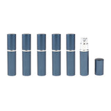Max 6 Pieces 10ml Refillable Mist Spray Bottle Perfume Pressed Atomizer Blue