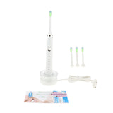 Max Electric Automatic Adult Toothbrush + 3 Replacement Head for Oral Care White