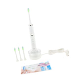 Max Electric Automatic Adult Toothbrush + 3 Replacement Head for Oral Care White