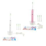 Max Electric Automatic Adult Toothbrush + 3 Replacement Head for Oral Care White
