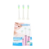 Max Electric Automatic Adult Toothbrush + 3 Replacement Head for Oral Care White