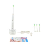 Max Electric Automatic Adult Toothbrush + 3 Replacement Head for Oral Care White