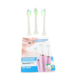 Electric Automatic Adult Toothbrush + 3 Replacement Head for Oral Care Pink