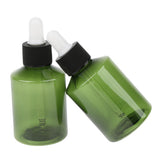 Maxbell 12 Pieces Refillable Empty Dropper Bottle 50ml Black Cap White Dropper