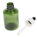 Maxbell 12 Pieces Refillable Empty Dropper Bottle 50ml White Cap Black Dropper