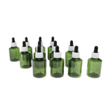 Maxbell 12 Pieces Refillable Empty Dropper Bottle 50ml White Cap Black Dropper