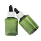 Maxbell 12 Pieces Refillable Empty Dropper Bottle 50ml White Cap Black Dropper