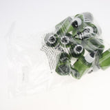Maxbell 12 Pieces Refillable Empty Dropper Bottle 50ml White Cap Black Dropper