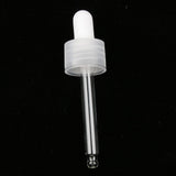 Maxbell 12 Pieces Refillable Empty Dropper Bottle 50ml Clear Cap White Dropper