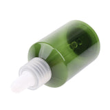 Maxbell 12 Pieces Refillable Empty Dropper Bottle 50ml Clear Cap White Dropper