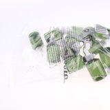 Maxbell 12 Pieces Refillable Empty Dropper Bottle 50ml Clear Cap White Dropper