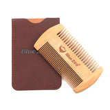 Max Pear Wooden Men Beard Grooming Trimming Brush Moustache Shaving Comb Set 2#