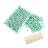 Max 500g Hot Film Hard Wax Beans Hair Removal Beads +10 Sticks Tea Tree