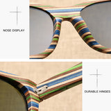 Max Wood Vintage Retro Polarized Uv Protection Fashion Sunglasses Eyeware Gray