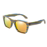 Max Wood Vintage Retro Polarized Uv Protection Fashion Sunglasses Eyeware Orange