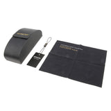 Max Black Glasses Protector Hard Case Sunglasses Storage Box + Microfiber Cloth