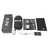 Max AEV Zipper Sunglasses Eyeglasses Hard Case Glasses Box Holder Pouch Black 01