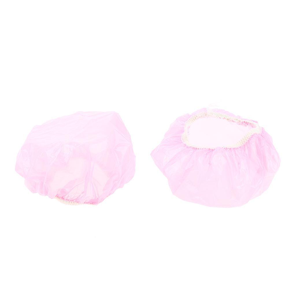 Maxbell 100 Pieces Disposable Bath Ear Covers Waterproof Earmuffs Caps Pink - Aladdin Shoppers