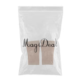 Max 1 Pair Women Men Compression Sleeve Calf Knee Stocking Socks Skin Color XL