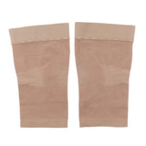 Max 1 Pair Women Men Compression Sleeve Calf Knee Stocking Socks Skin Color XL