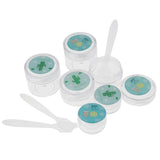 Max 6 Pieces Resuable Travel Sample Bottle Container Makeup Empty Jar Pot Box 4#