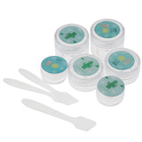 Max 6 Pieces Resuable Travel Sample Bottle Container Makeup Empty Jar Pot Box 4#