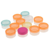 Max Maxb 20 Piece Refillable Cosmetic Jars Sample Makeup Container  3g Round Bottom
