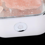 Max Maxb USB Natural Himalayan Salt Lamp Crystal Glow Rock Night Light White Base