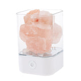 Max Maxb USB Natural Himalayan Salt Lamp Crystal Glow Rock Night Light White Base